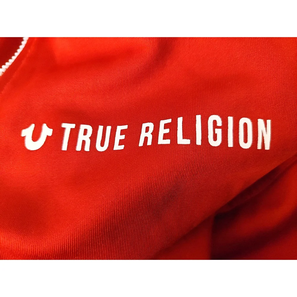 True Religion Brand Jeans Red & White Men's Sport Track Jacket Sz S NWOT